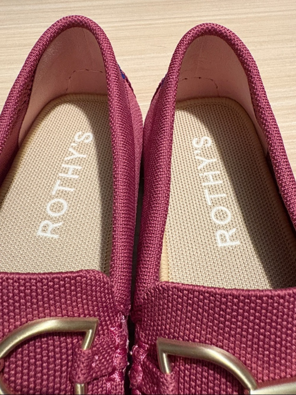 NWOT Rothy's Pink The Double Bit Driver Loafers - Picture 5 of 6